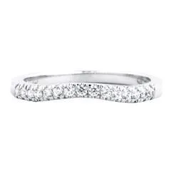 EternalDia 1/5Carat T.W. Diamond 14kt White Gold Contour Ring