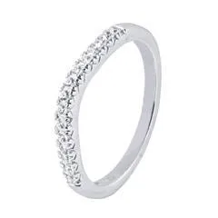 EternalDia 1/5Carat T.W. Diamond 14kt White Gold Contour Ring