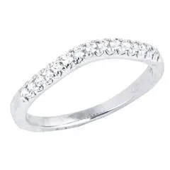 EternalDia 1/5Carat T.W. Diamond 14kt White Gold Contour Ring