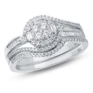 EternalDia Baguette Diamond Bridal Set