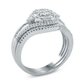 EternalDia Baguette Diamond Bridal Set