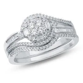 EternalDia Baguette Diamond Bridal Set