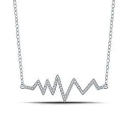 EternalDia Heartbeat Pendant Necklace