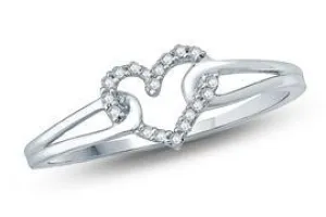 EternalDia Round Diamond Heart Fashion Ring