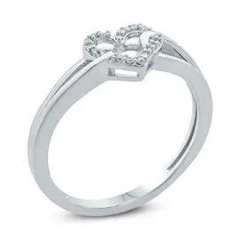 EternalDia Round Diamond Heart Fashion Ring