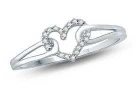 EternalDia Round Diamond Heart Fashion Ring