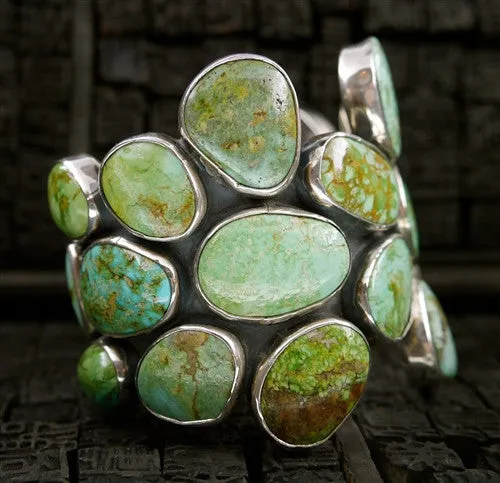 Federico Sterling Silver and Pilot Mountain Turquoise Cuff Bracelet