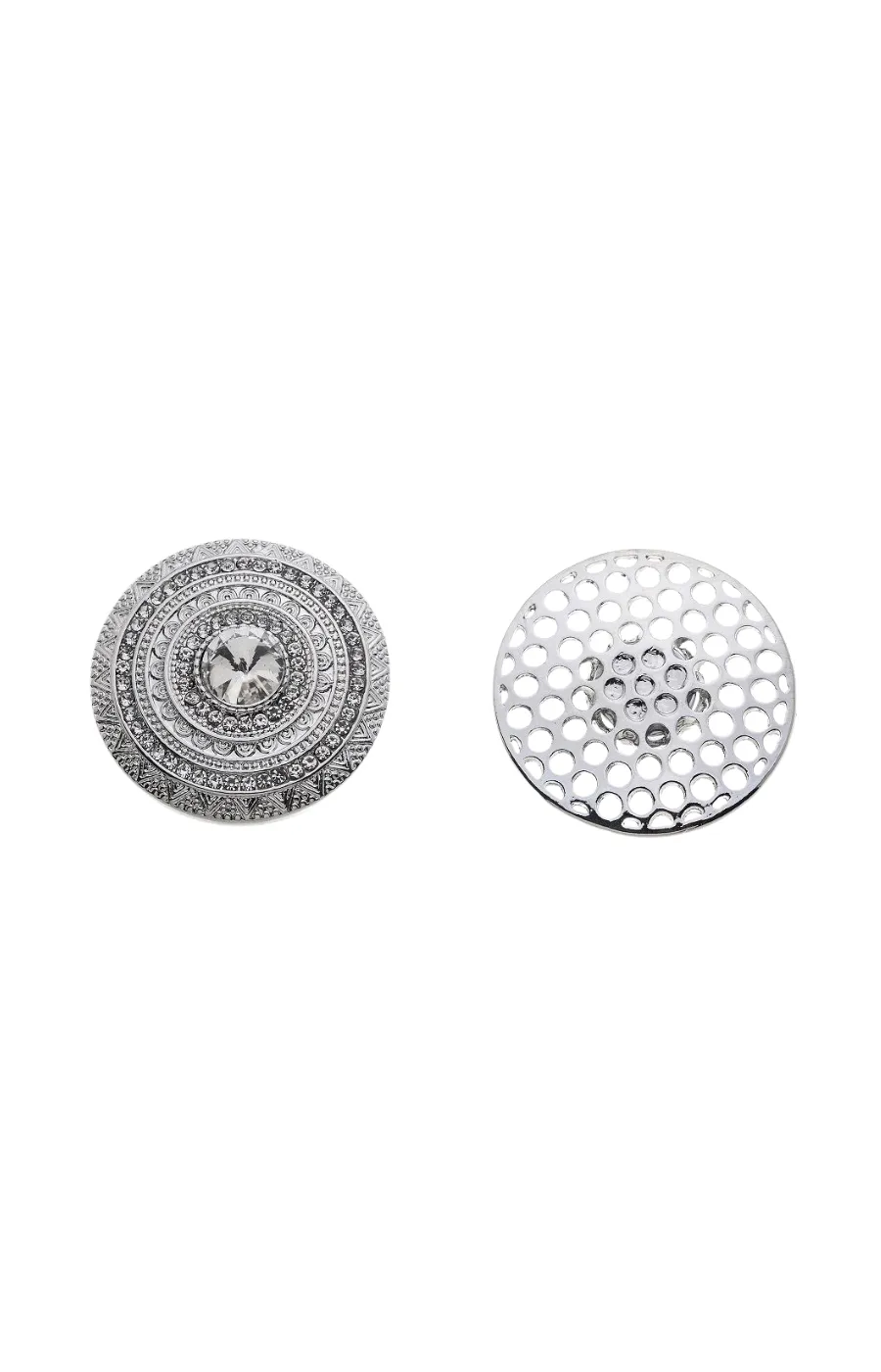 Fiona Magnetic Brooch in Silver