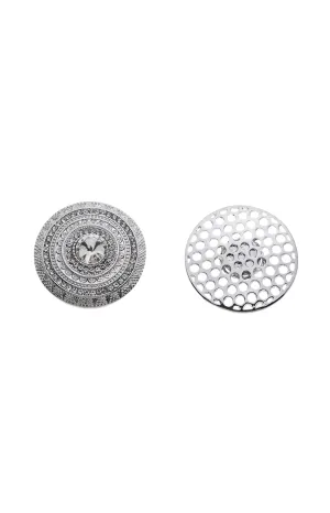 Fiona Magnetic Brooch in Silver