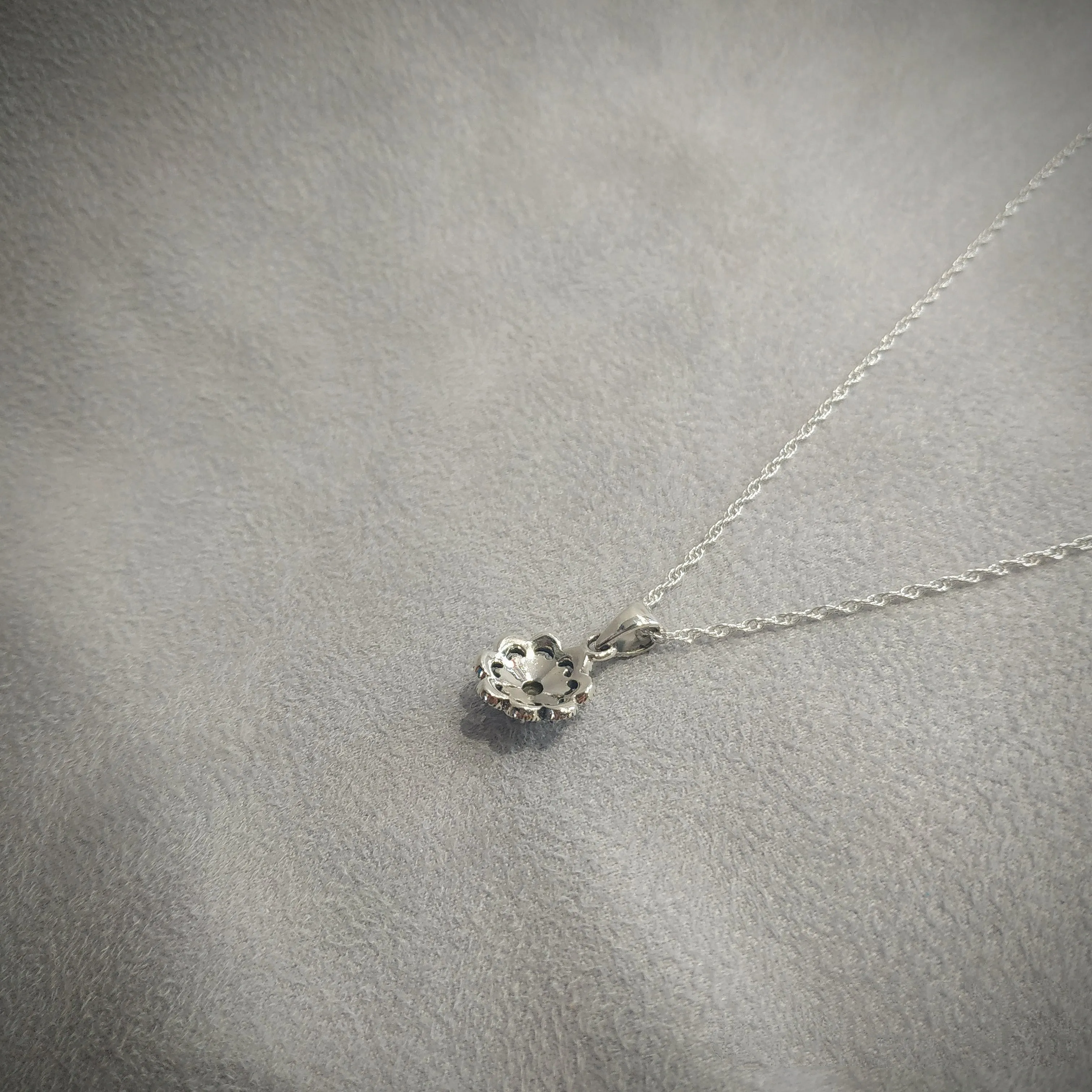 Floral Star Freshwater Pearl Pendant Necklace