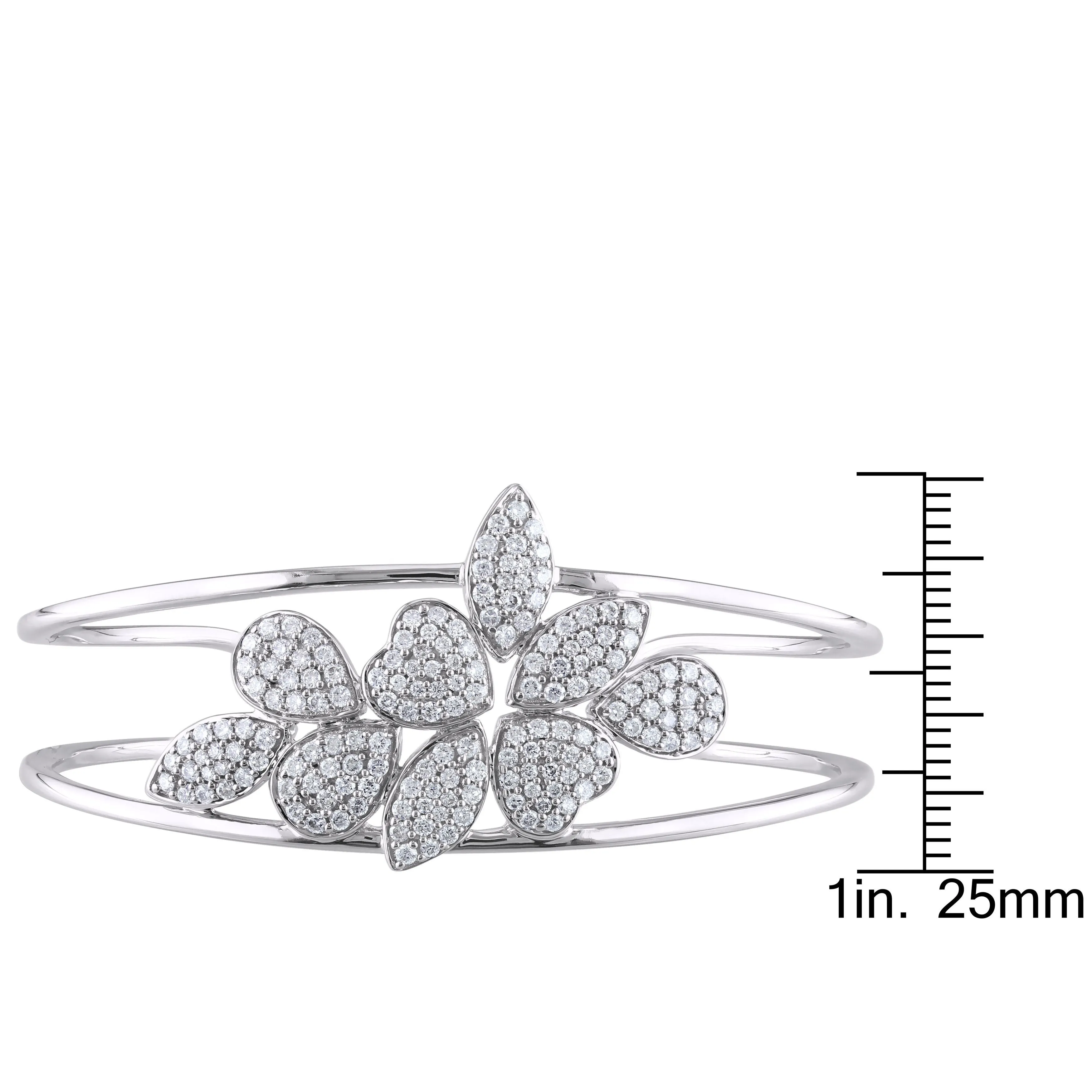 Flower Flex Diamond Bangle