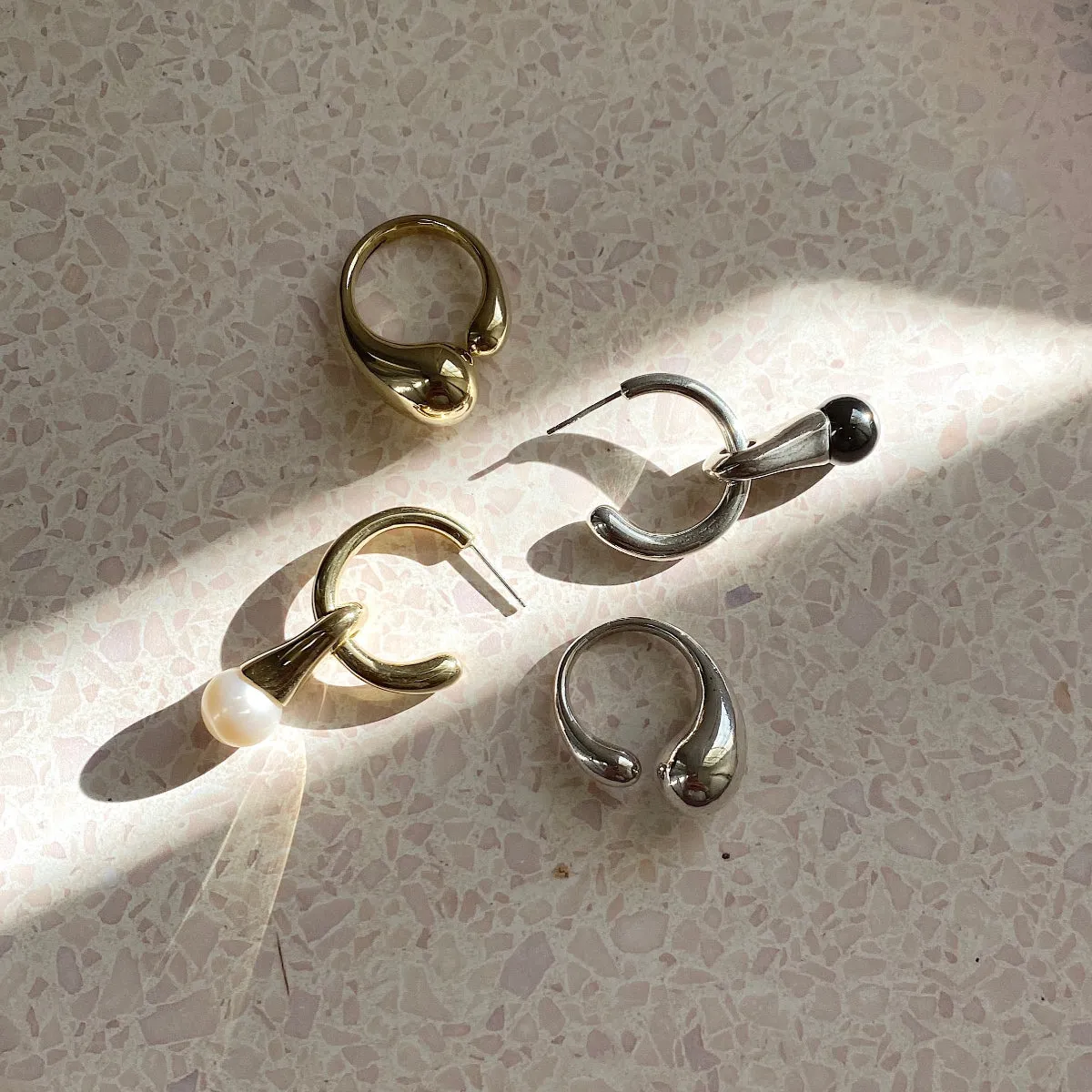 Fluid Drop Earring