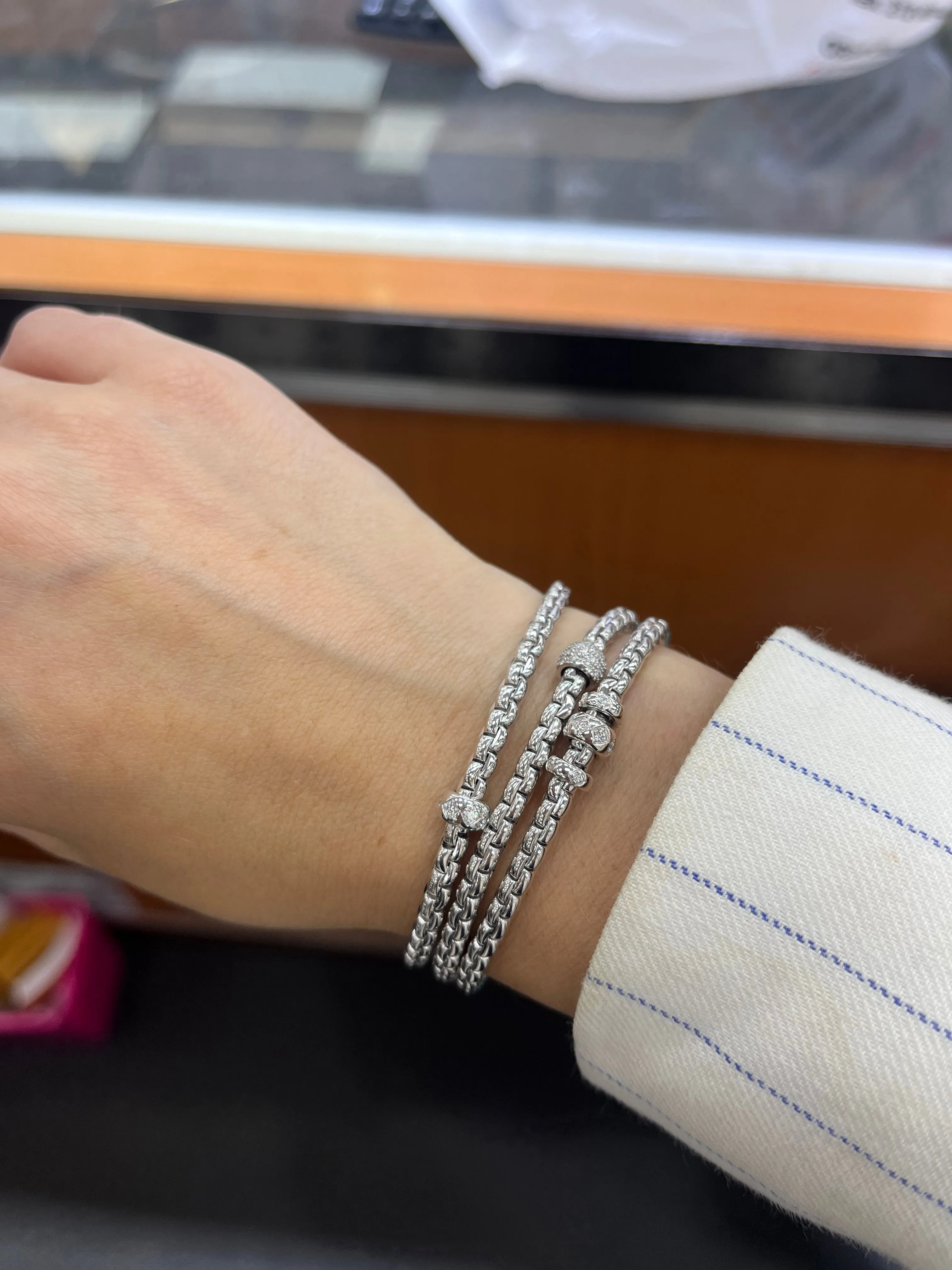 FOPE 'EKA Tiny' Pave Diamond Bracelet (73301B)