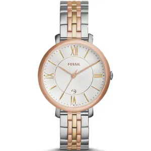 Fossil Jacqueline Two-tone Stainless Steel Silver Dial Quartz Watch for Ladies - ES3844