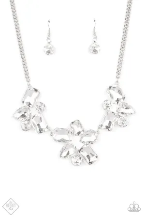 Galactic Goddess White Paparazzi Necklace