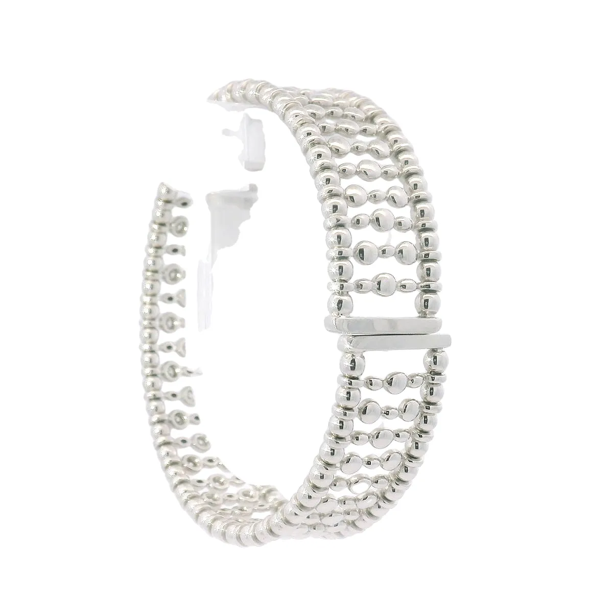 Garavelli 18k White Gold and Diamond Cuff