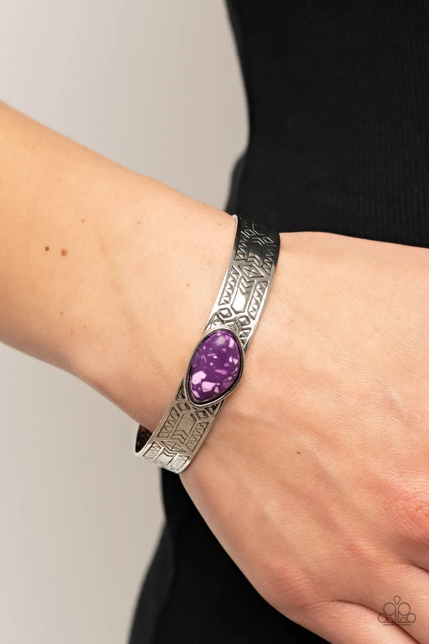 Gobi Glyphs Purple Paparazzi Bracelet