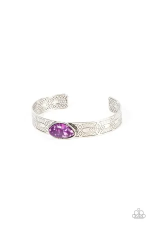 Gobi Glyphs Purple Paparazzi Bracelet