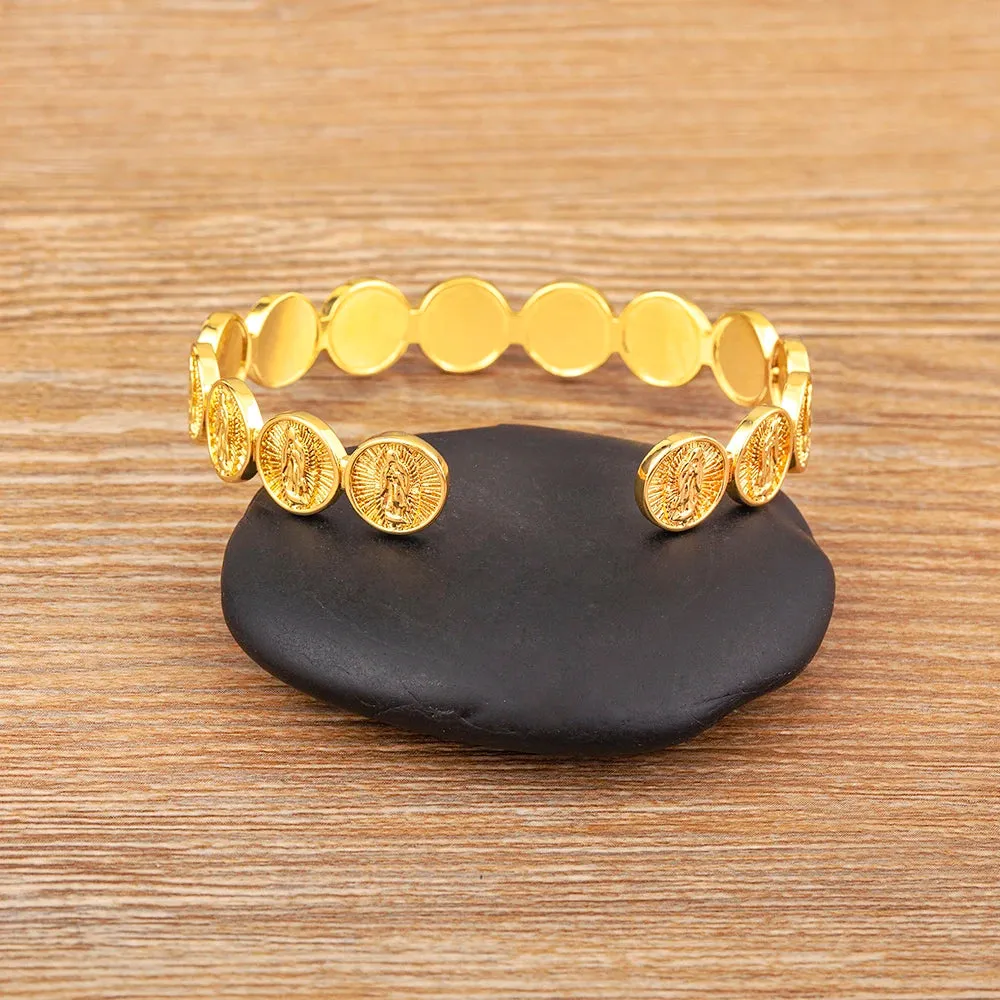 Gold-Plated Stainless Steel Bracelet for Women
