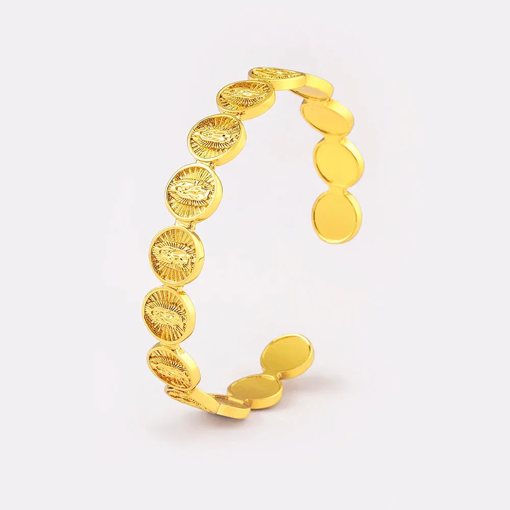 Gold-Plated Stainless Steel Bracelet for Women