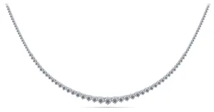 Graduated Red Carpet Diamond Necklace with 12.04 ct.(finished)