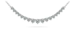 Graduated Red Carpet Diamond Necklace With Diamond Chain  with 2.01 ct.(finished)