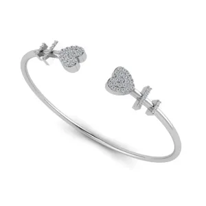 Heart And Soul Diamond Bangle