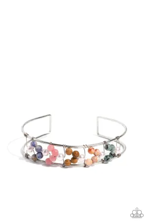 High-WIRE Hallmark - Multi - Colored Stone Paparazzi Cuff Bracelet