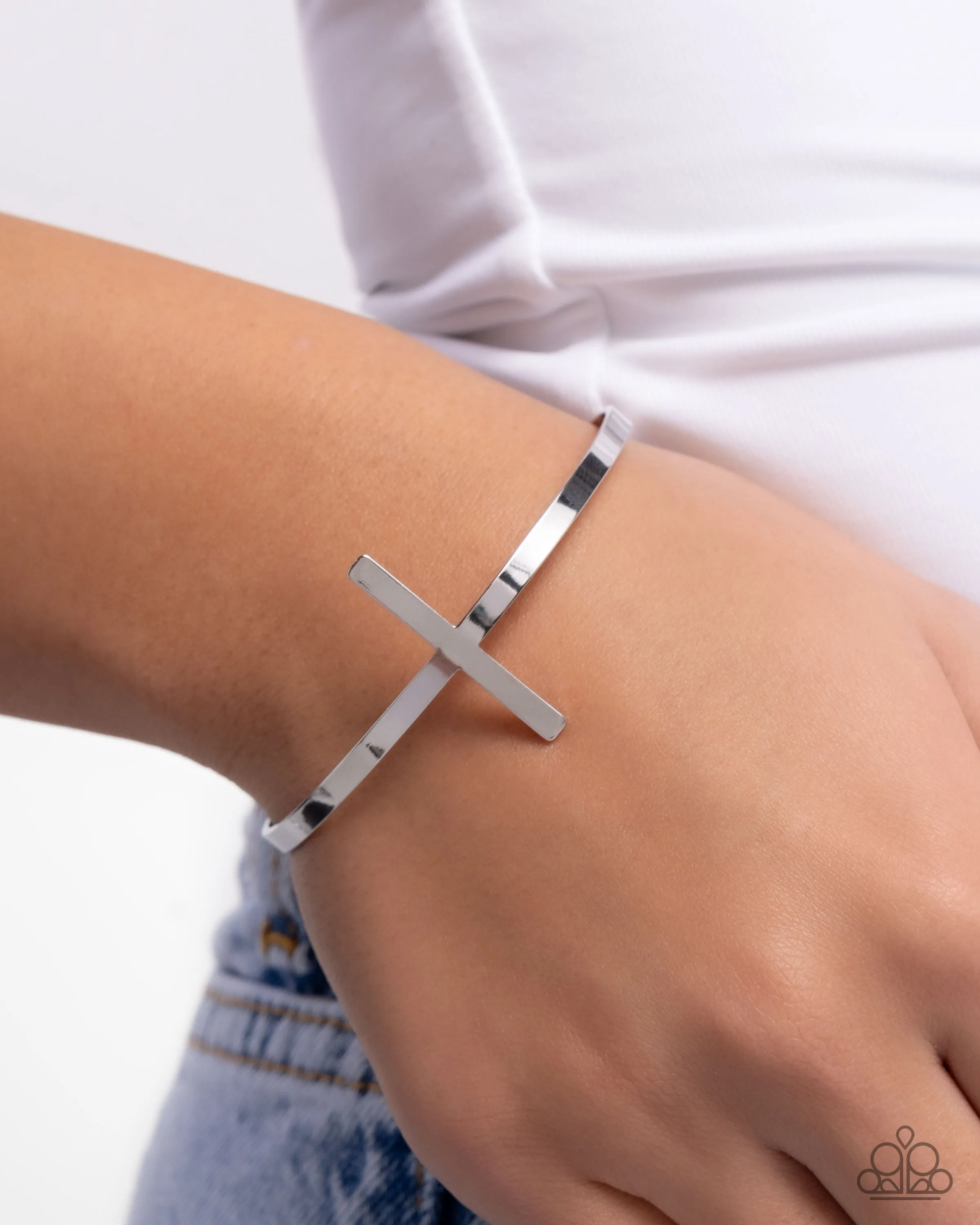 Holy Headline - Silver (Cross) Bracelet