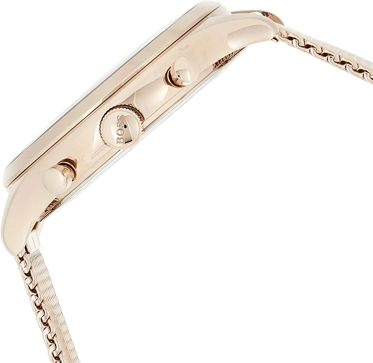 Hugo Boss Men's Companion Rose Gold-Tone Steel Bracelet Watch 1513548