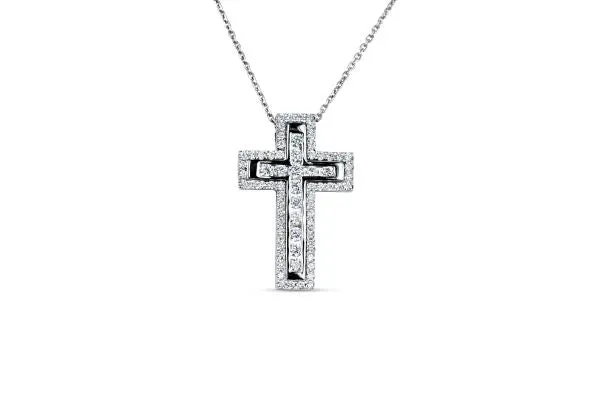 Interchangeable Diamond Cross Necklace
