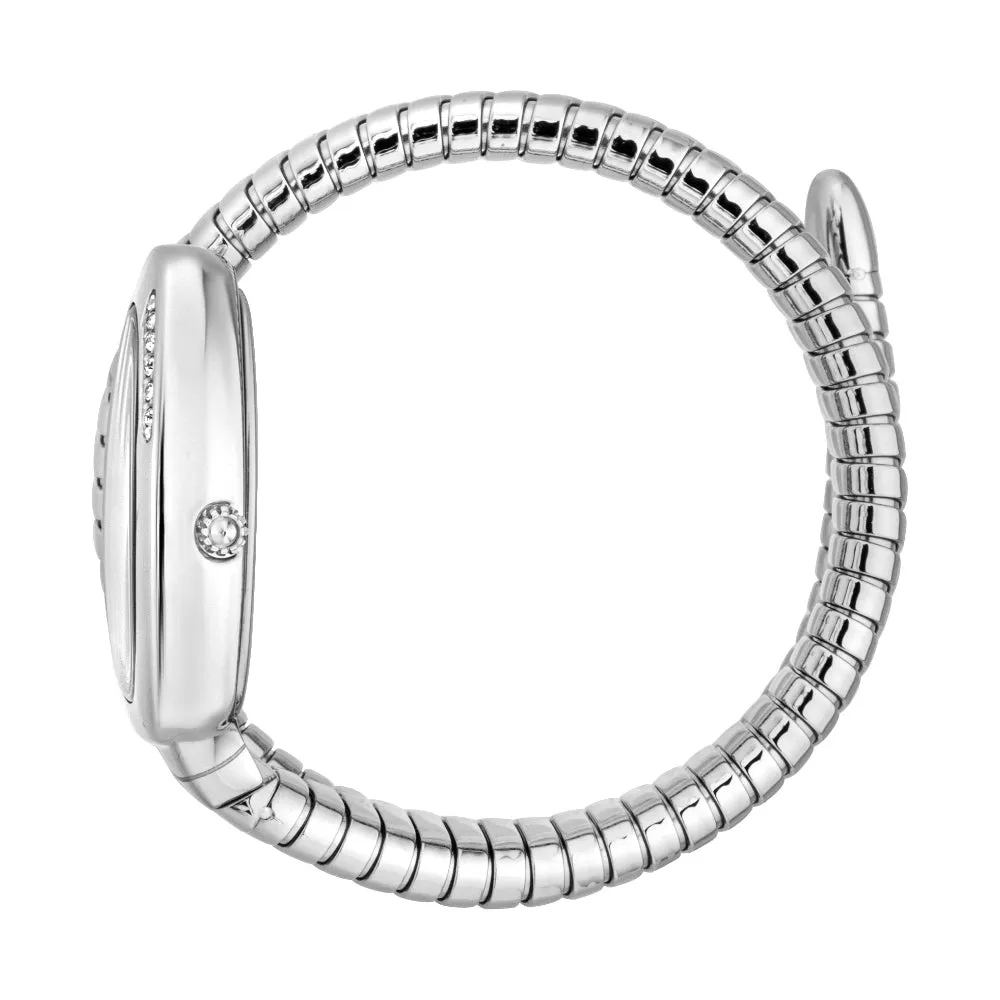 Just Cavalli Snake Shape Women's Silver Watch with Silver Dial