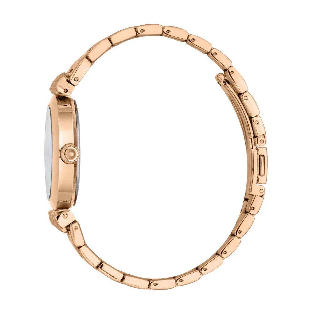 Just Cavalli Women's Rose Gold Watch with White MOP Dial and Rose Gold Metal Bracelet