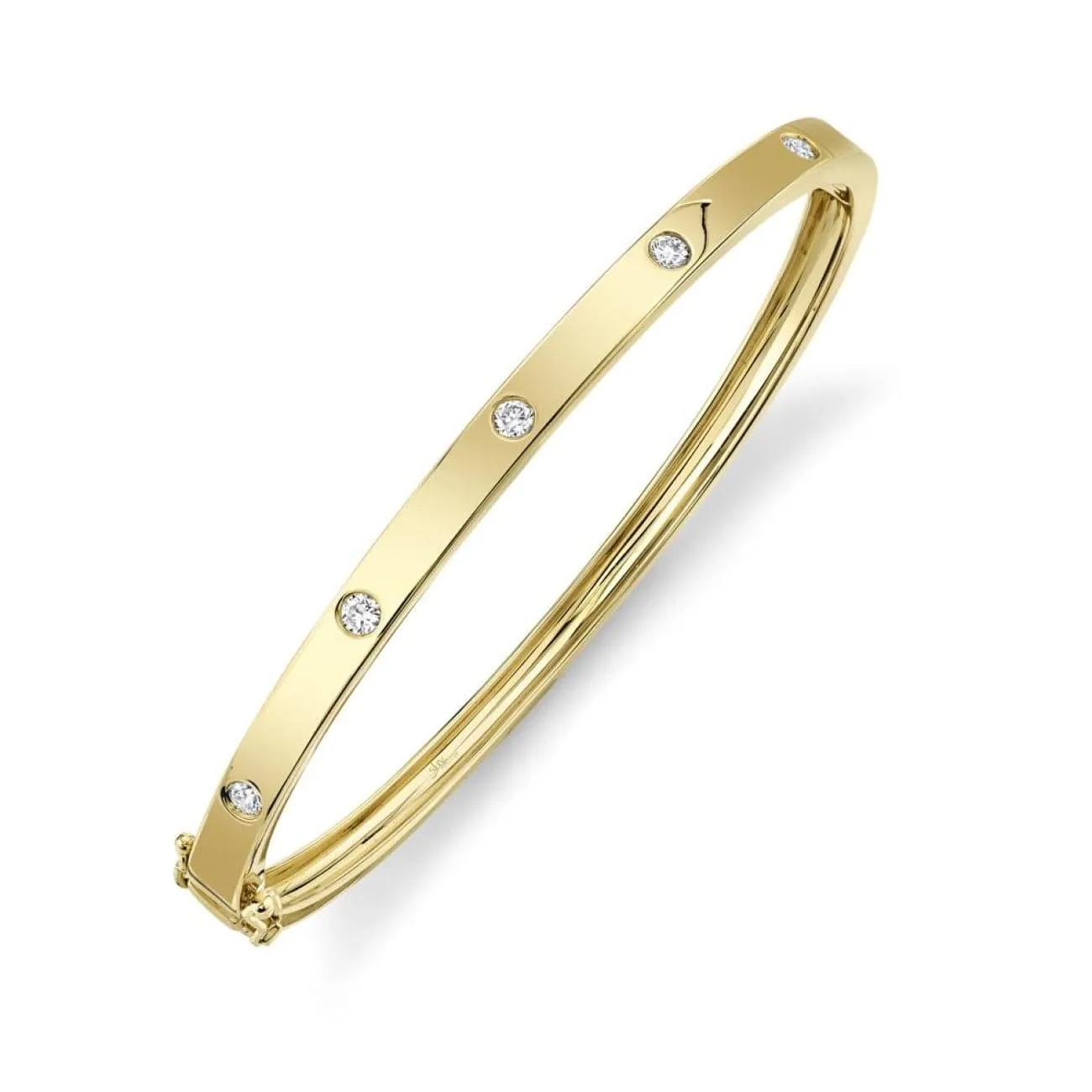 Kate 14K Yellow Gold 0.38 ct Diamond Bangle Bracelet