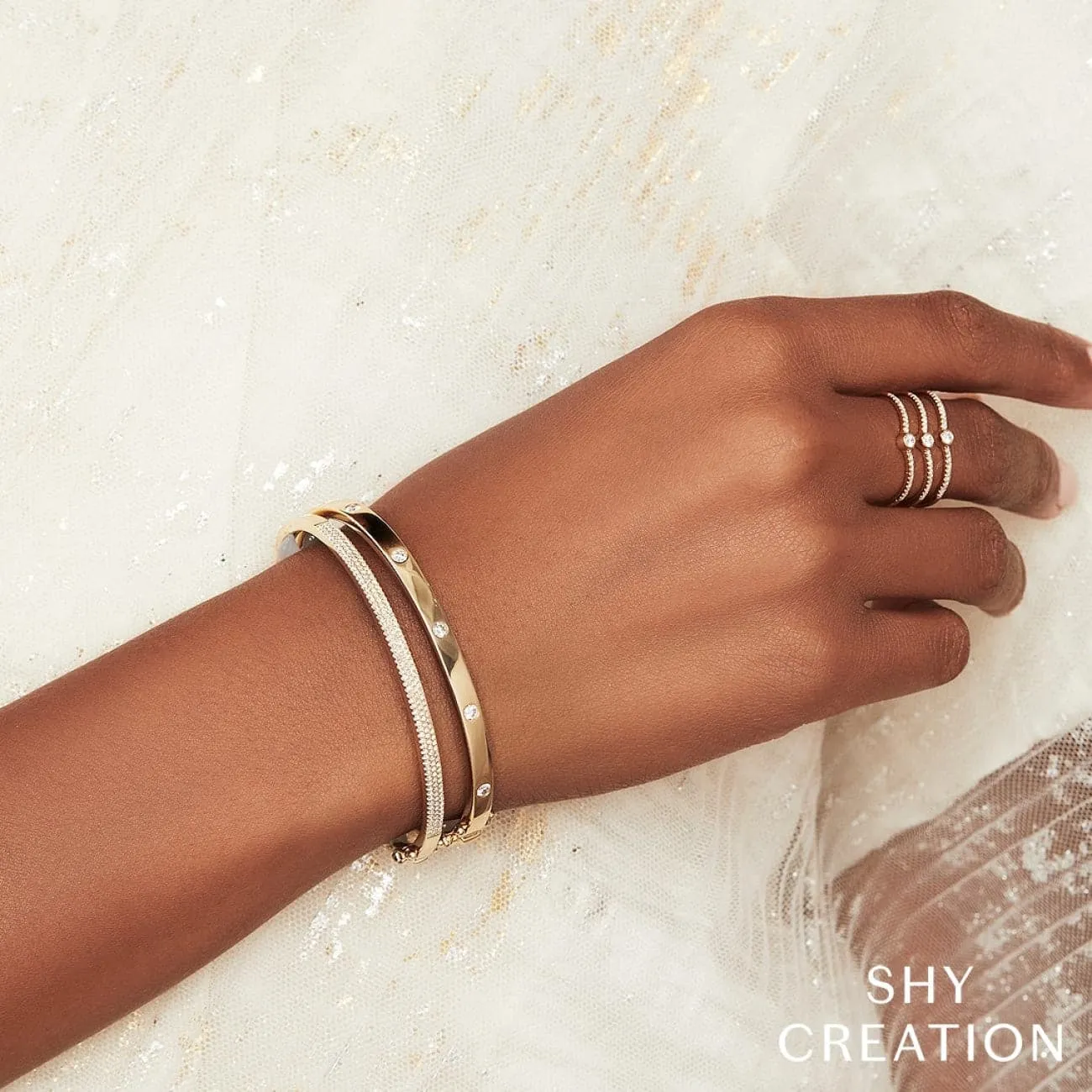 Kate 14K Yellow Gold 0.38 ct Diamond Bangle Bracelet