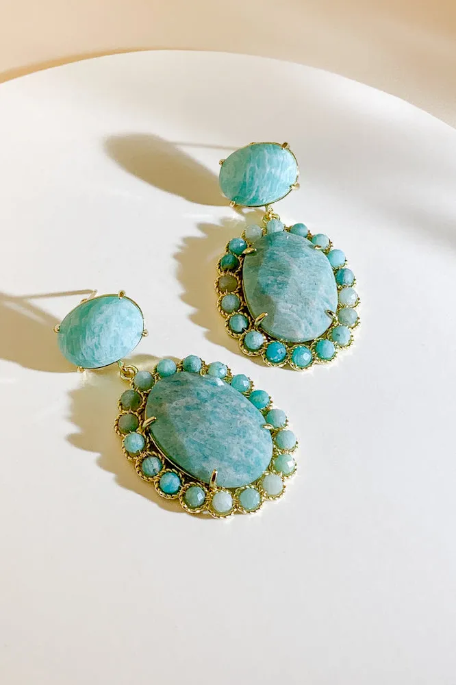 Kelsea Gemstone Drop Earrings