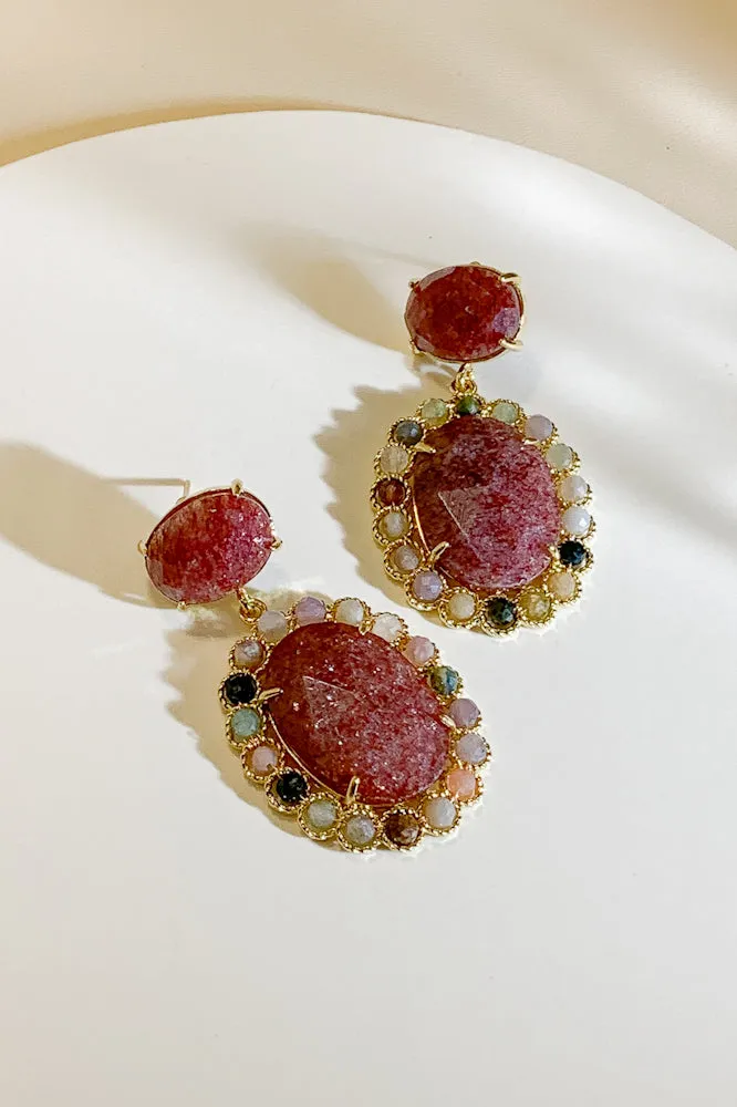 Kelsea Gemstone Drop Earrings