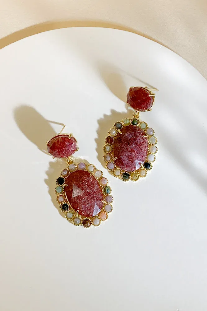 Kelsea Gemstone Drop Earrings