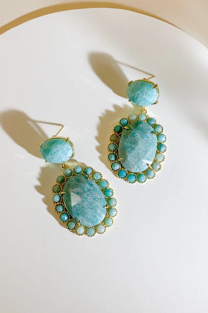 Kelsea Gemstone Drop Earrings