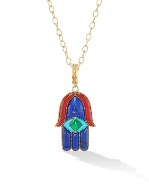 Large Hamsa Amulet Necklace