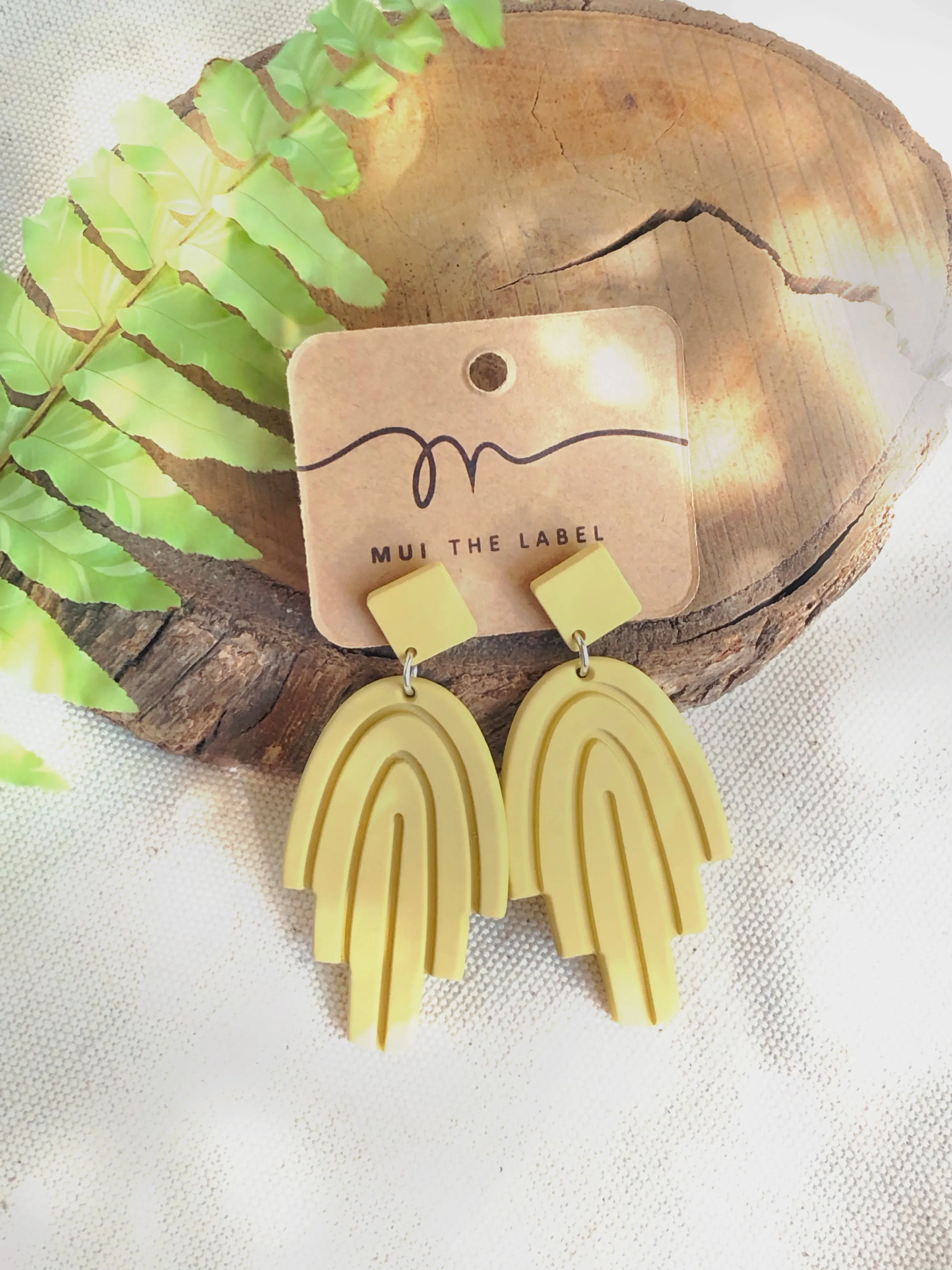 Light Green Drop Earrings