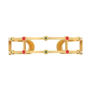 Line Cuff Pink Enamel