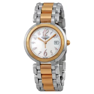 Longines Prima Luna Mother of Pearl Dial Steel and Rose Gold Ladies Watch L81125836 L8.112.5.83.6