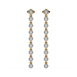 Lustrous Bezel Drop Earrings