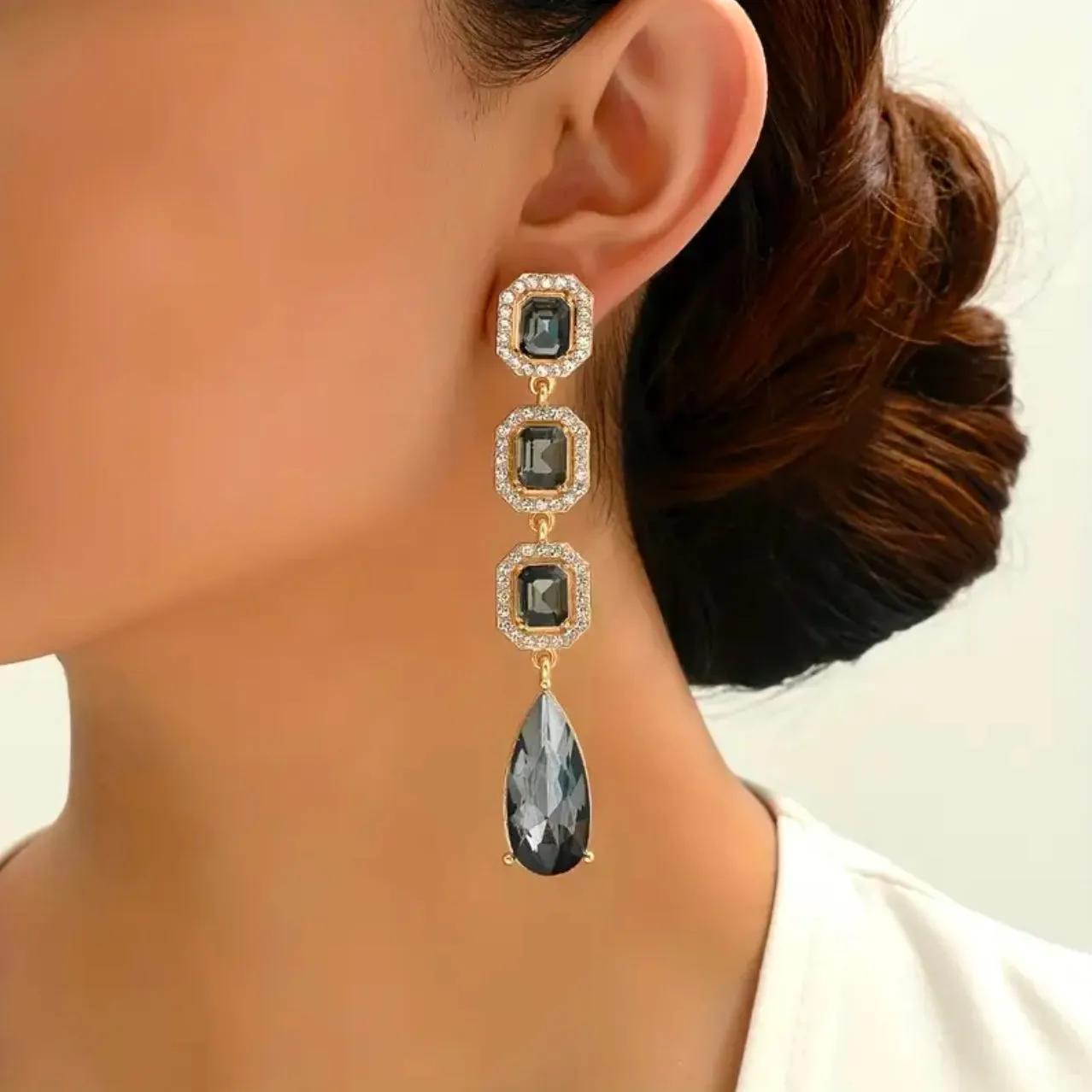 Luxurious Iridescent Drop Earrings