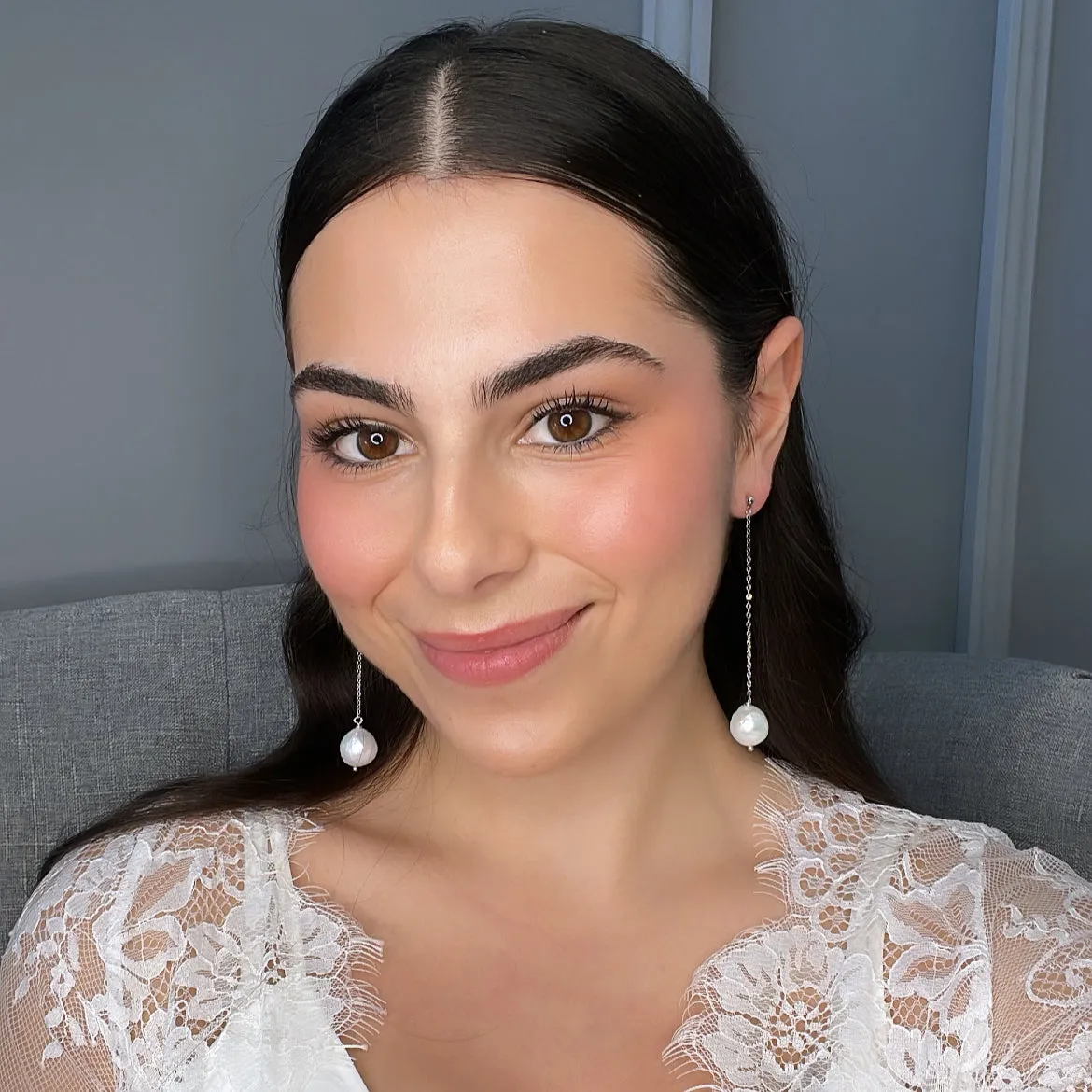 Maddison Pearl Bridal Drop Earrings