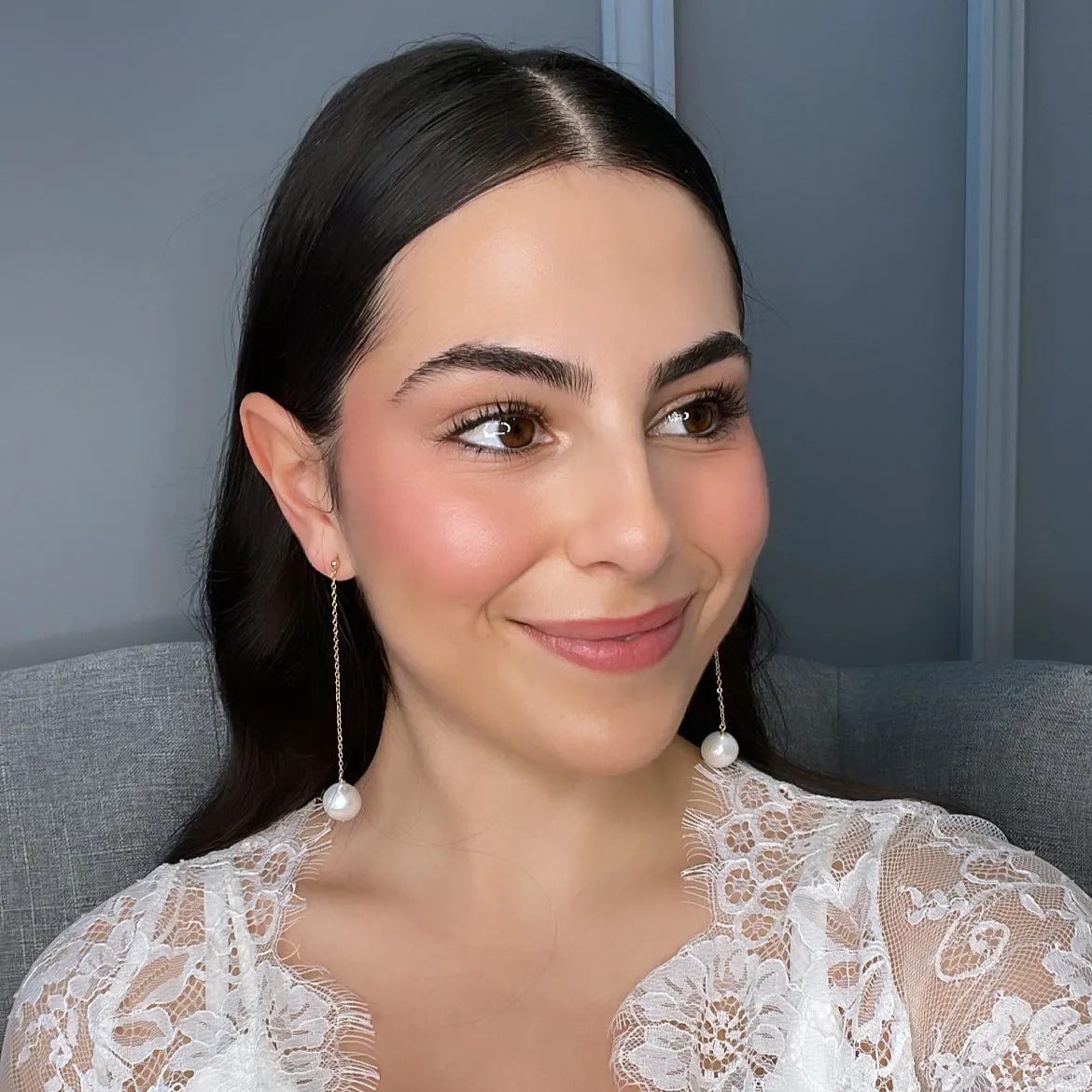 Maddison Pearl Bridal Drop Earrings