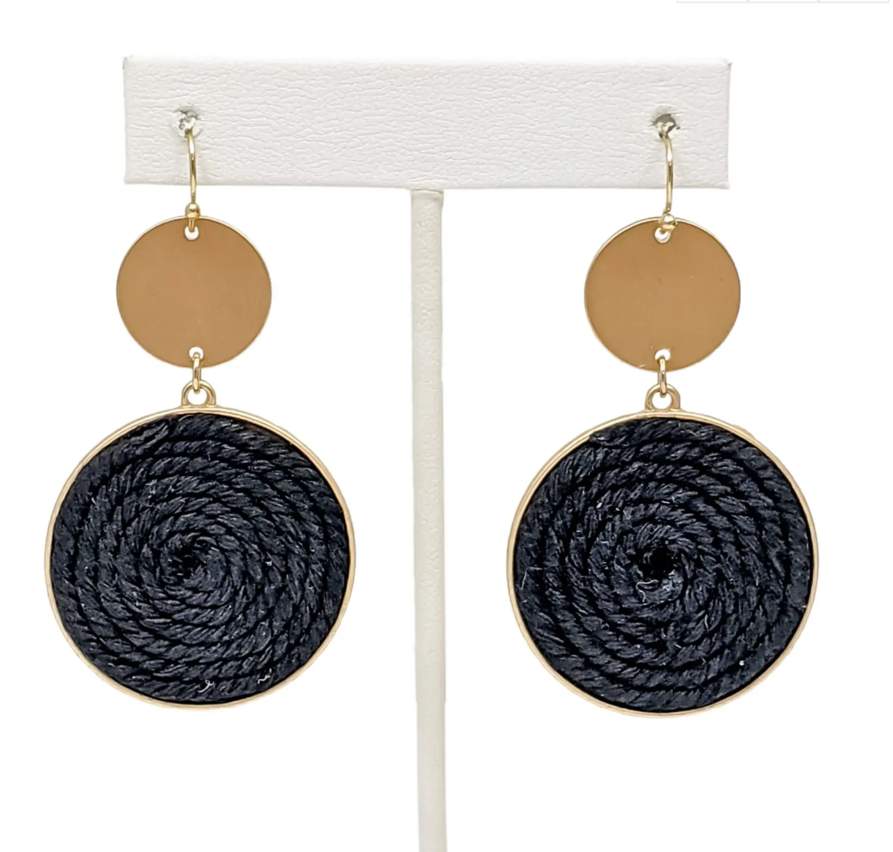 Marcella Earrings, Black