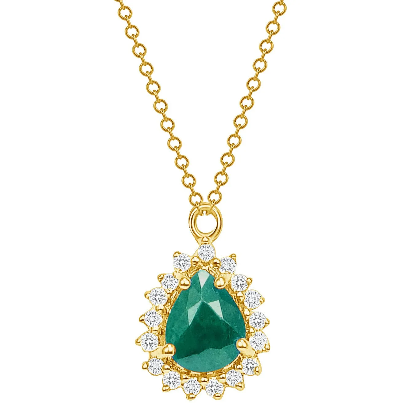 Marie Emerald and Diamond Necklace