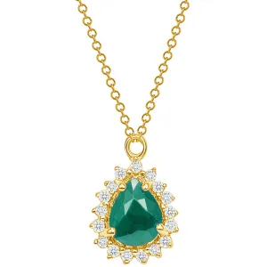 Marie Emerald and Diamond Necklace